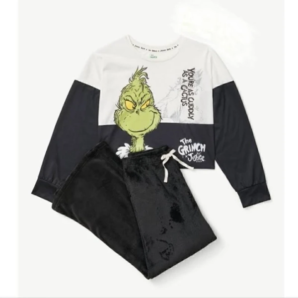 Justice Girls Grinch 3-Piece Pajama Set