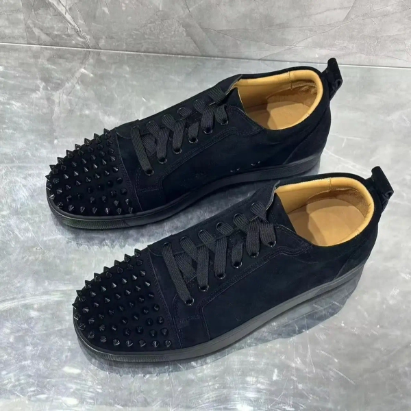 Men's Studded Genuine Leather Sneakers | Round Toe Lace-Up Flat Comfortable Spring Casual Fashion Shoes - AliExpress 322