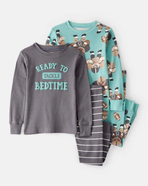 Carter's Toddler Boys 4-Piece Long-Sleeve Pajama Set