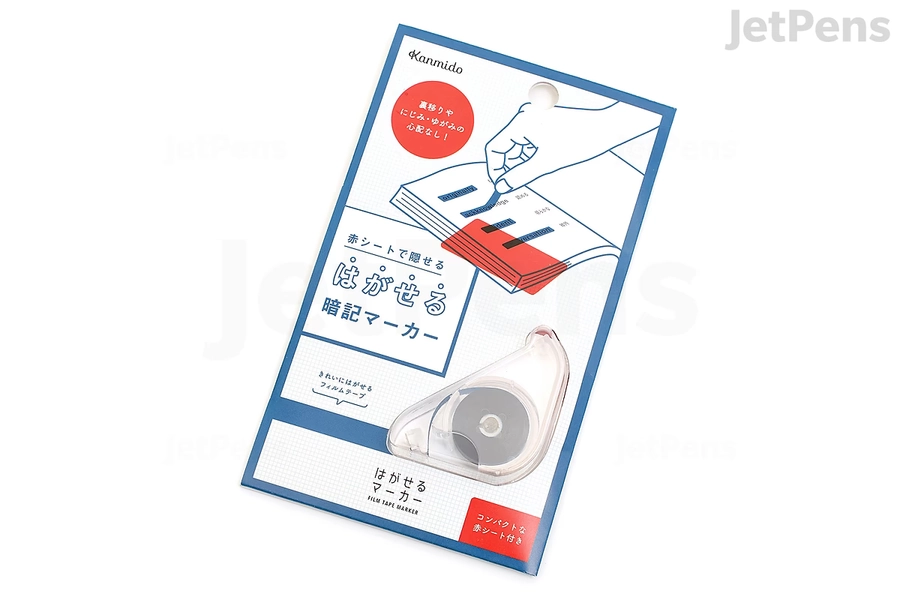 Kanmido Film Marker Study Tape with Red Sheet - Study Blue - 6 mm x 5 m | JetPens