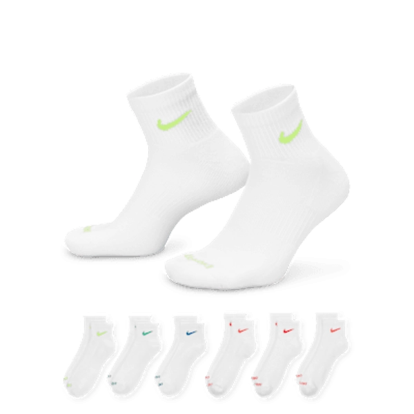 Nike Everyday Plus Cushioned Training Ankle Socks (6 Pairs)