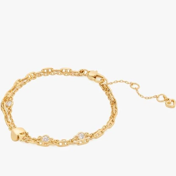 Kate Spade So Spade Double Chain Bracelet