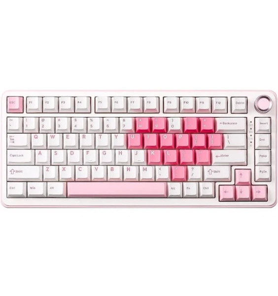 Comfort Essence - B75 Pro Wireless Mechanical 75 Layout With Knob Hot Swap Gasket Custom Structure Creamy Pre-lubed Switches - White-Cocoa Cream V2