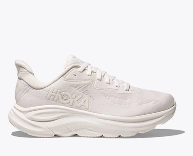 HOKA Women's Clifton 10 Shoes in White/White, Size 6