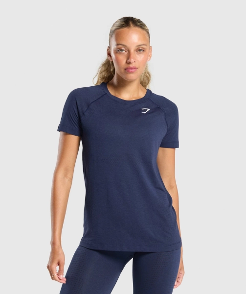 Gymshark Vital Light T-Shirt - Heavy Blue Marl