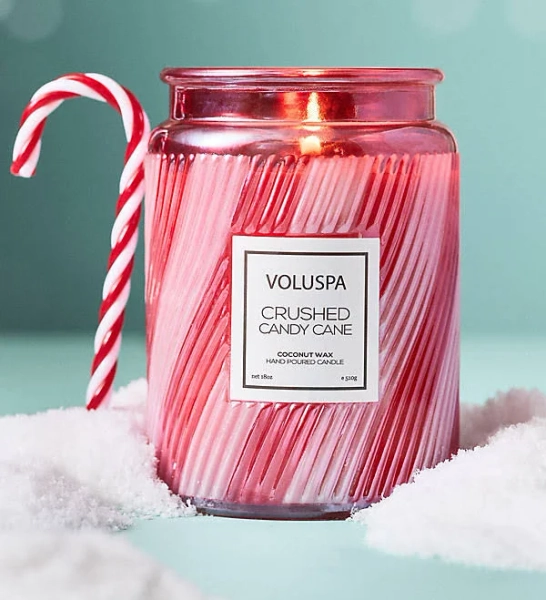 Voluspa Crushed Candy Cane Candle