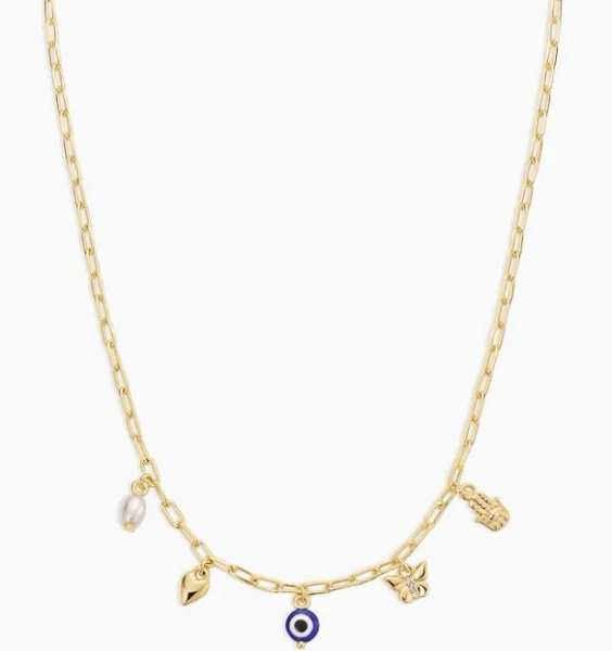 Gorjana Women's 18k Gold Connection Mini Charm Necklace