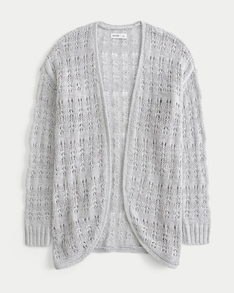 Long-Length No-Close Cardigan