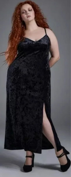 Nightfall Velour Maxi Dress