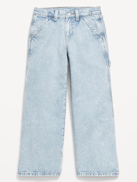Super Baggy Wide-Leg Carpenter Jeans for Girls