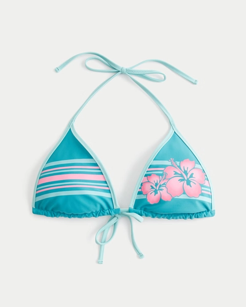 Reversible Pop Binding Triangle Bikini Top