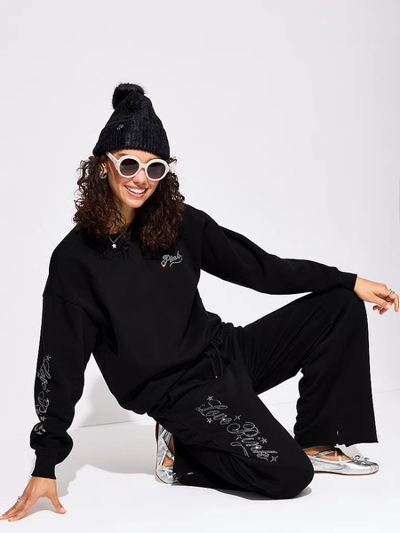 Ivy Fleece Oversized Crew Sweatshirt