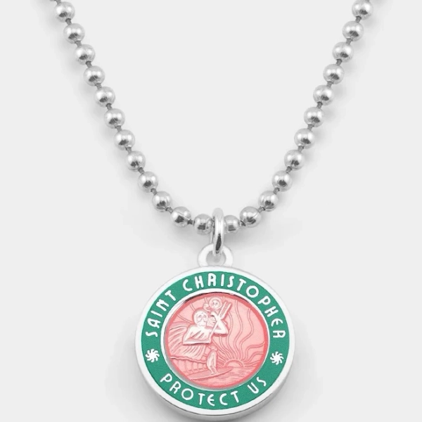 Medium Watermelon / Teal Green