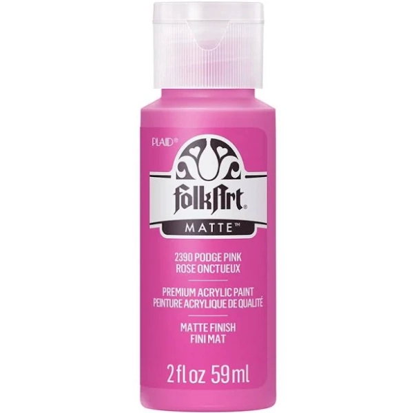 FolkArt Acrylic Paint 2oz Podge Pink