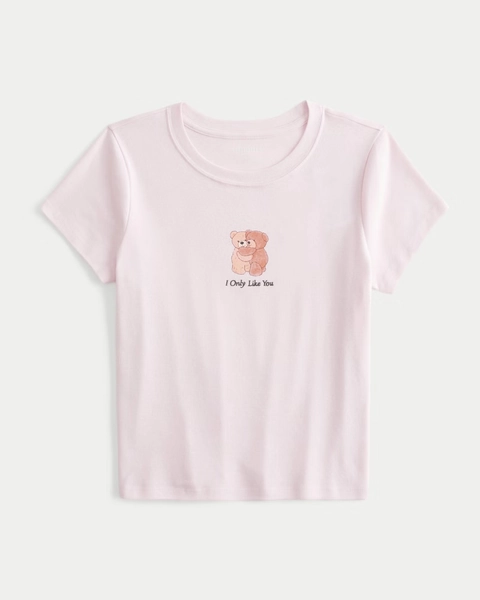 Teddy Bear Graphic Baby Tee