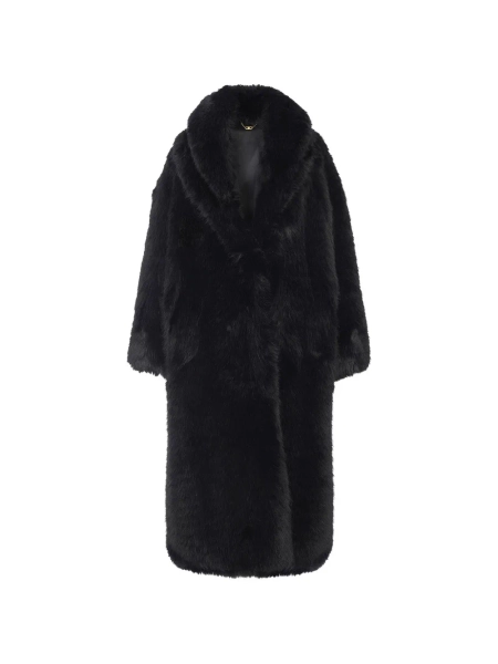 Elisabetta Franchi manteau à col en fourrure artificielle | 38