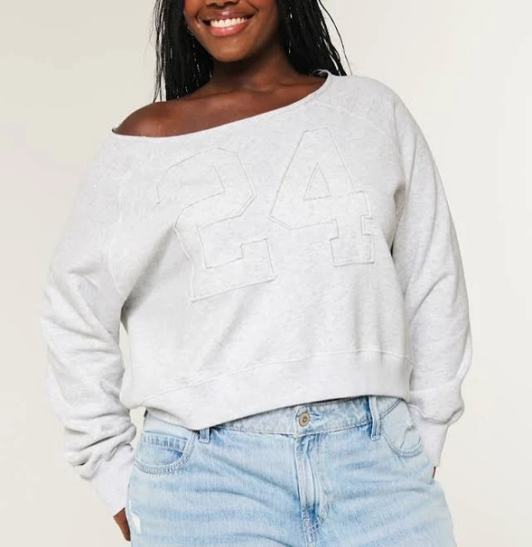 Women's Easy Off-the-Shoulder Graphic Sweatshirt