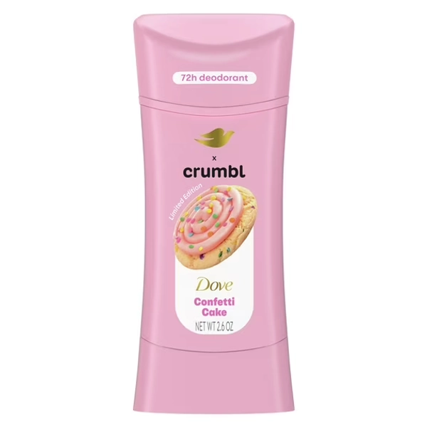 Dove Crumbl Deodorant Stick Crumbl Confetti Cake Aluminum Free, 2.6 oz