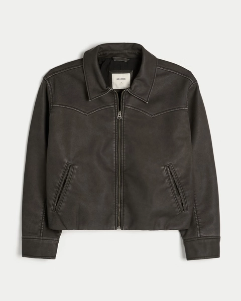 Faux Leather Jacket