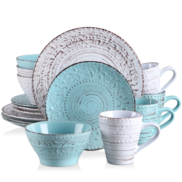 Vancasso  16 Piece Dinnerware Set, Service for 4 & Reviews | Wayfair