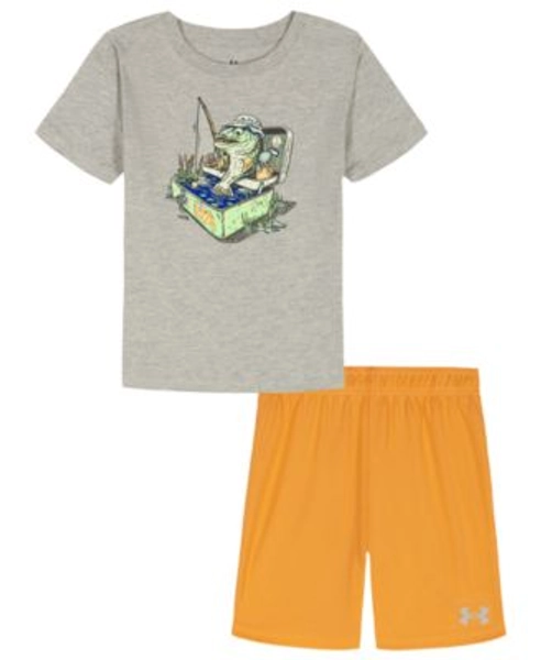 Little Boys' 4T-7 Graphic T-Shirt and Shorts, 2-Piece Set