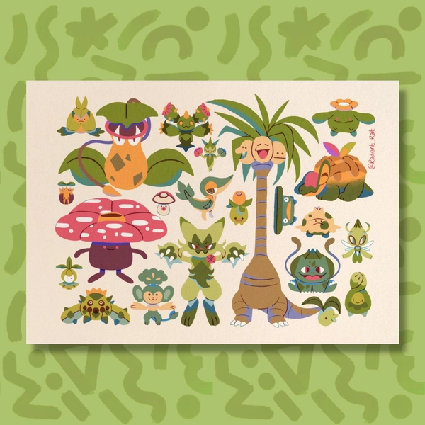 Plant Parade - A4 Art Print