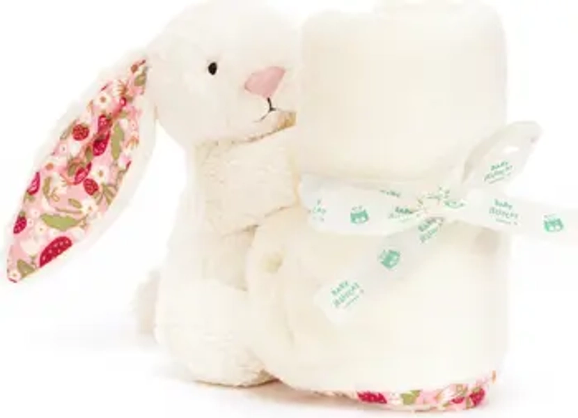 Blossom Cream Bunny 'Berry' 6-Inch Plushie & Soother Blanket