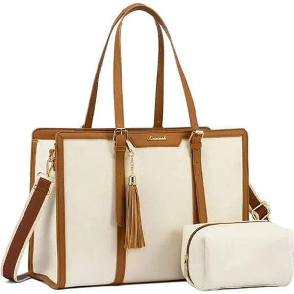 Lovevook Women's Lightweight Canvas Laptop Bag