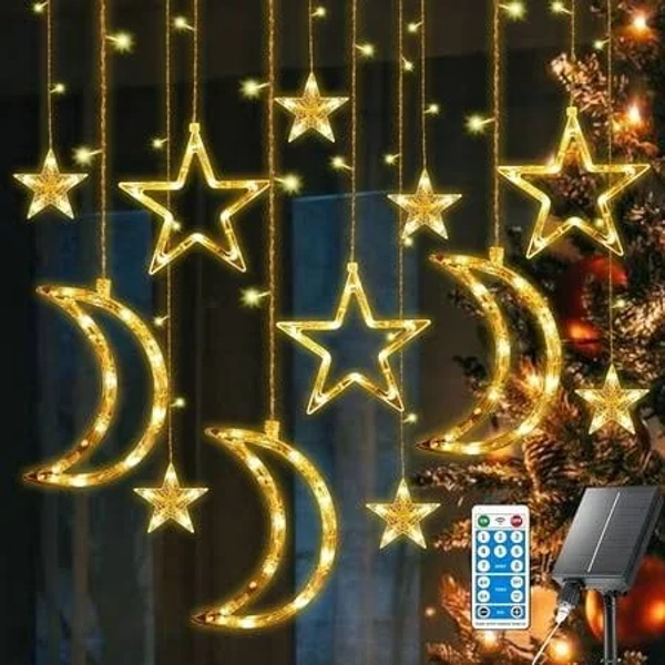 Rirool Solar Moon Star String Lights