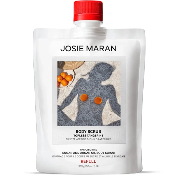 Josie Maran Topless Tangerine Body Scrub Jar