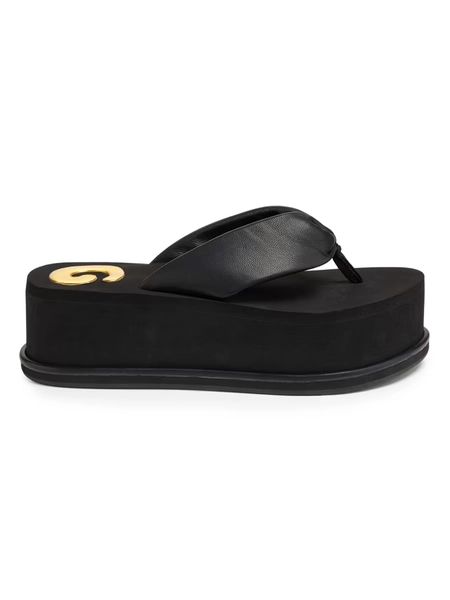 Cult Gaia Leather Platform Sandals | Saks Fifth Avenue