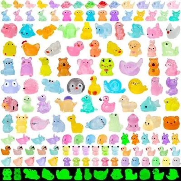 42-Piece Mini Resin Animal Figurines Set