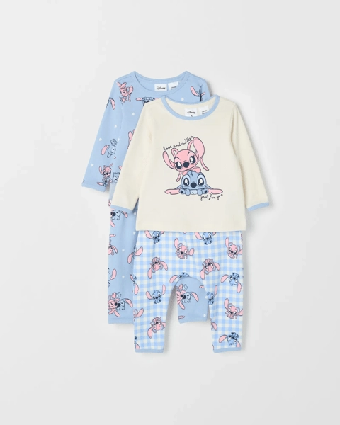 Disney Lilo & Stitch Organic Cotton 2 Pack Baby Pyjama Set
