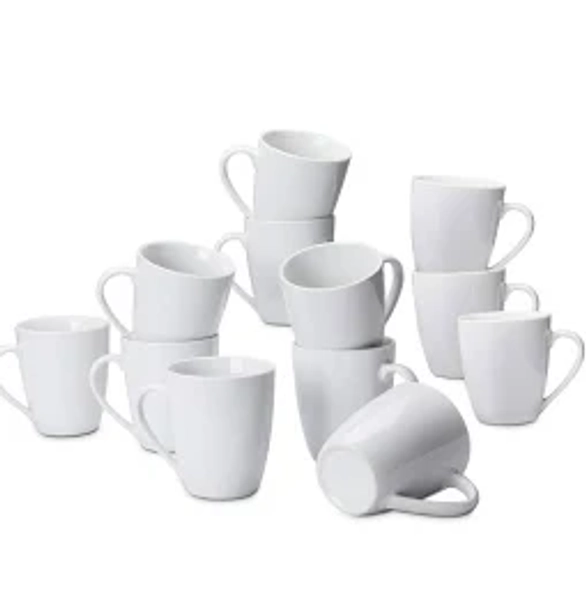 Amazon Basics Porcelain Coffee Mug Set