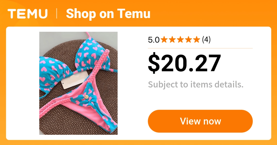 2pcs womens   comfortable printed strappy split swimsuit - Temu