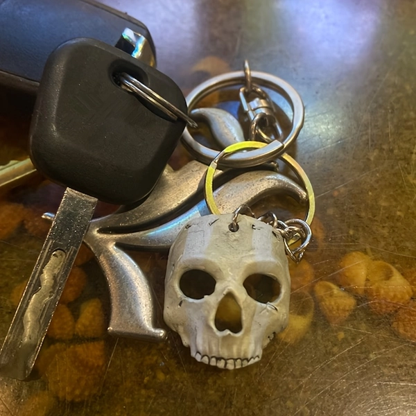 1pc Ghost Skull Mask Keychain, Warzone Ghost Mask Keychain, Gaming Additions