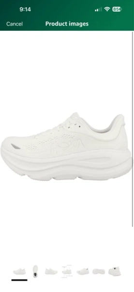 Amazon.com | Hoka Women's Bondi 9 White/White 6.5 Wide | Fashion Sneakers