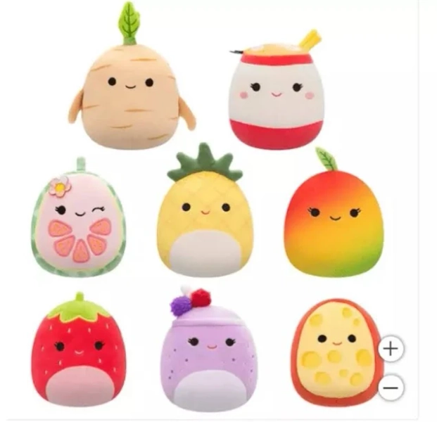 Squishmallows 5" Mini Plush 8-Pack Assorted Soft Toys Set