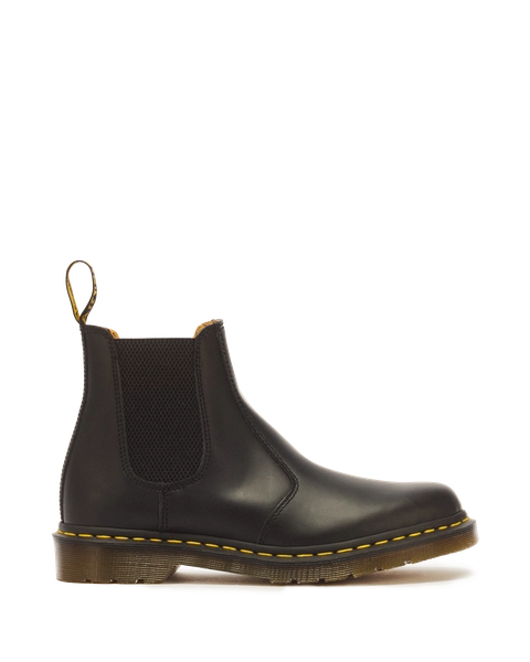 2976 Yellow Stitch Smooth Leather Chelsea Boots — 3