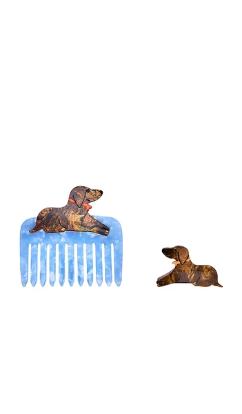 LOT POUR CHEVEUX DACHSHUND HANDBAG HEROES EDIT GIFT SET