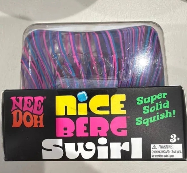 NeeDoh Jumbo SWIRL Nice Cube Berg Ice Sugar Ball