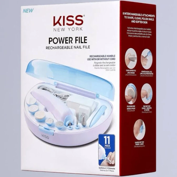 KISS Power File Rechargeable Nail File Kit
