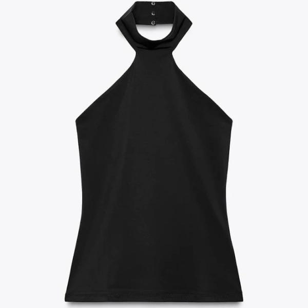 Zara Women's Polyamide Halter Top