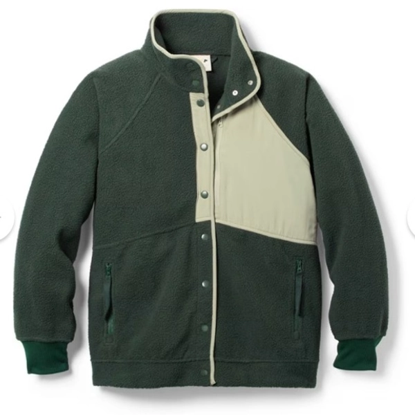 Alder Apparel Go Far Fleece in Forest Green - like new