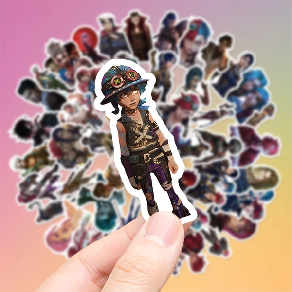 50pcs Edgy Cartoon Character Stickers Collection Featuring Expressive Poses, Vibrant Tones, And Dramatic Shading in a Modern Illustrated Aesthetic Vinyl Aesthetic Decals - Suitable for Decorating Laptops, Cell Phones, Guitars, Water Bottles, Cars