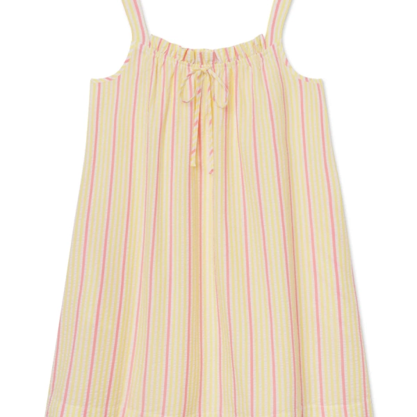 Alice Nightgown in Zest Coastline Seersucker — XXS