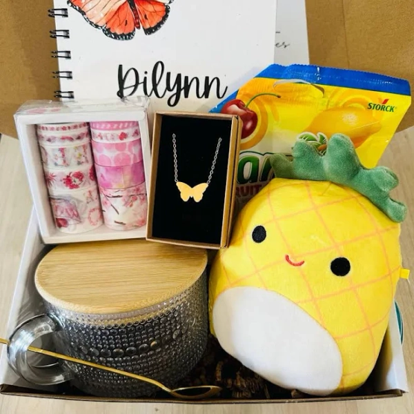 A BOX FULL of SURPRISES, Personalized Surprise Gift Box, This or That, Curated Just for You, Cozy Comforts, Sweet Treats & More, Gift Set