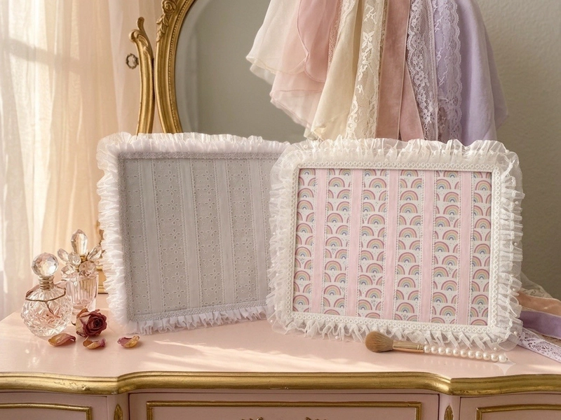 Hair Bow Holder Display Ruffle Lace Accessories Organizer Nursery Decor