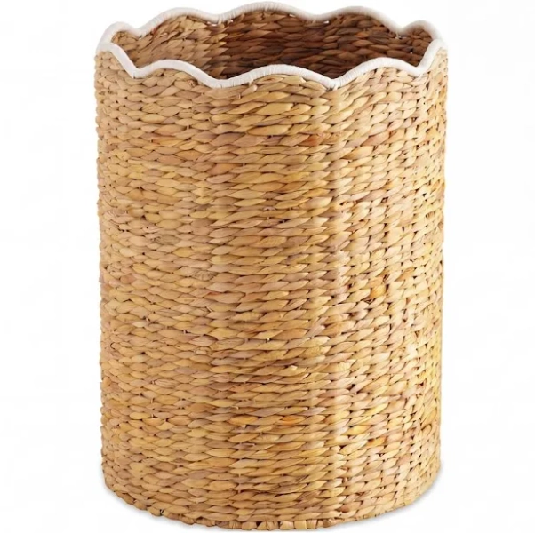 Best Choice Products Scalloped Large Round Laundry Hamper