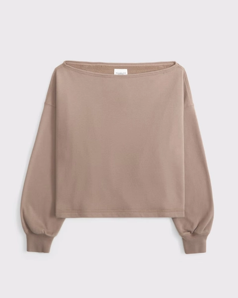 Sunday Terry Off-The-Shoulder Top